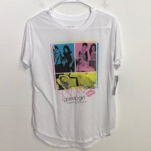 Gossip Girl Women's White Graphic T-shirt